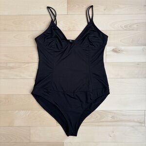 Zara Black Spaghetti Strap Bodysuit